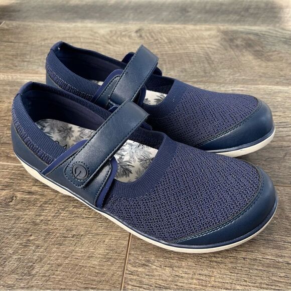 Alegria Traq Qutie Crochet Navy Mary Jane Walking Shoes Size 41 US 10.5 Smart - Picture 3 of 11